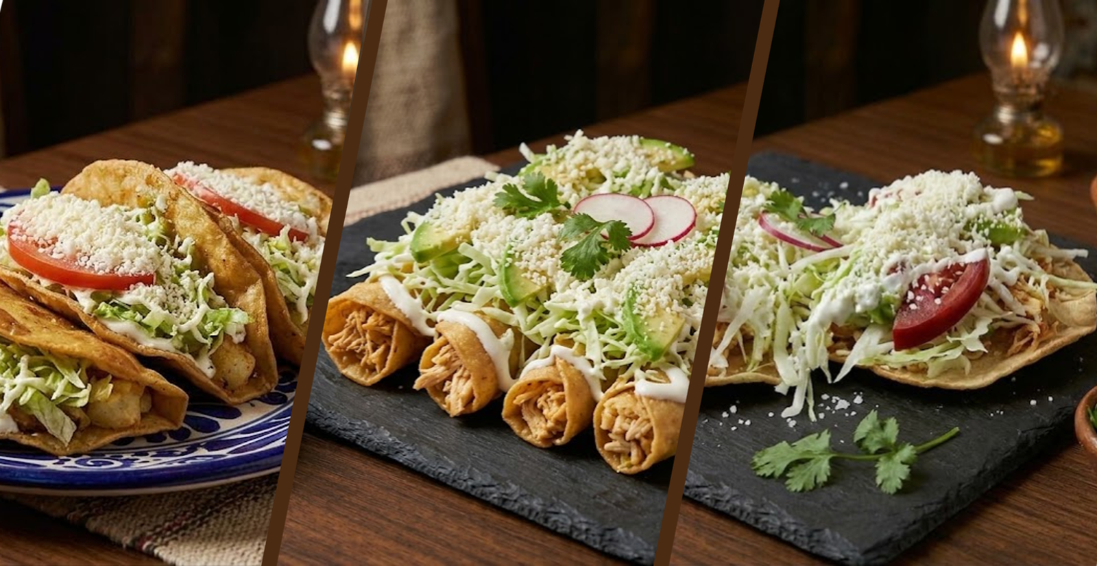 Tostadas y Tacos Dorados